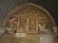 France, Haute-Loire, Le-Puy-en-Velay, Cathedrale Notre-Dame, Cloitre, Salle du chapitre, Fresque (1)